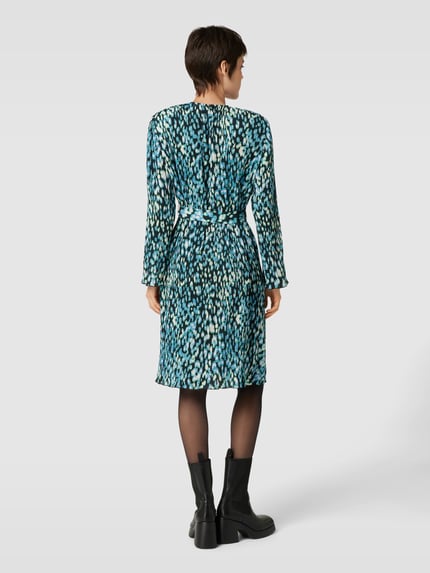 Jake*s Studio Woman Knielanges Kleid mit Rundhalsausschnitt Hellblau 5