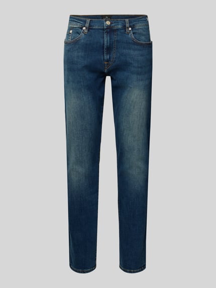Paul Smith Tapered Fit Jeans im Used-Look Jeansblau 2