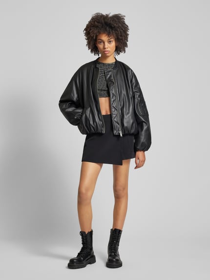 Calvin Klein Jeans Korte top in riblook Zwart - 1