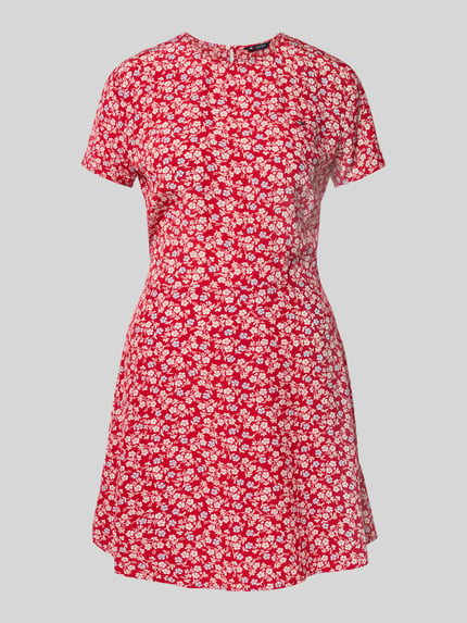 Tommy Jeans Tailliertes Freizeitkleid aus reiner Viskose Rot 2