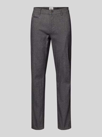 Brax Slim Fit Hose mit Gesäßtaschen Modell 'Fabio' Silber 2