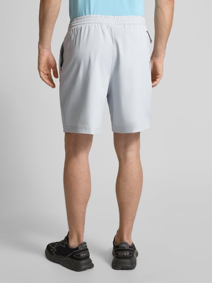 BOSS Green Regular fit korte broek van ademend materiaal Lichtgrijs - 5