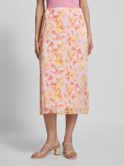 Smith and Soul Midirock mit floralem Muster Rosa 4