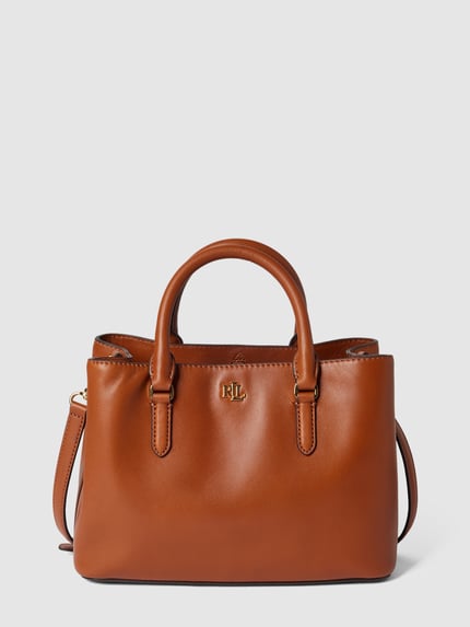 Lauren Ralph Lauren Handtas van echt runderleer, model 'MARCY' Cognac - 2