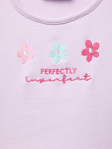 Happy Girls Tanktop met motiefstitchings Lila - 2