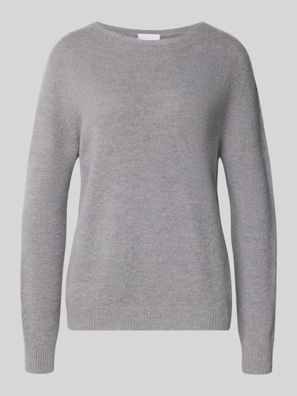 Strickpullover mit gerippten Abschlüssen Shop The Look MANNEQUINE