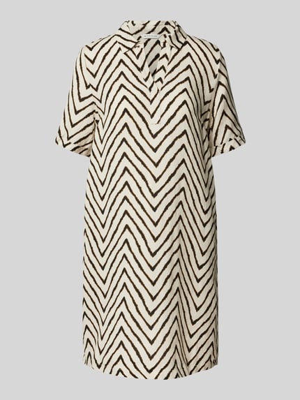Tom Tailor Figurumspielendes Minikleid aus Leinen-Mix Beige 2