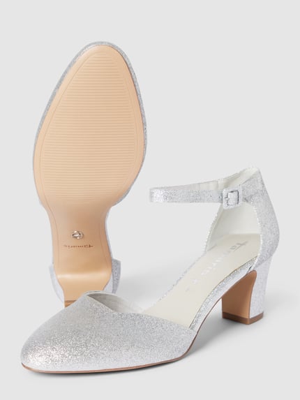 Tamaris Pumps in glanzend design Zilver - 4