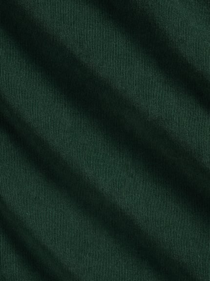 Produktfoto, dunkelgrüner, fein gerippter Stoff mit weicher Textur, Custom Fit Freizeithemd aus reiner Baumwolle von Polo Ralph Lauren