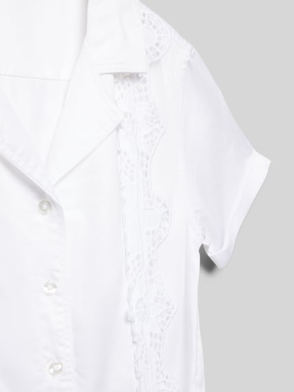 GUESS Jumpsuit mit Bindegürtel Weiss 2