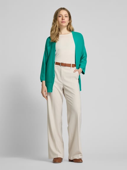 Milano Italy Cardigan mit tiefem V-Ausschnitt Gruen 1