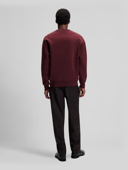 HUGO Sweatshirt mit Logo-Patch Modell 'Dettil' Bordeaux 5