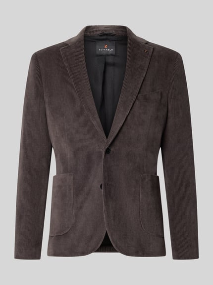 Slim Fit Sakko aus Baumwoll-Mix in Cord-Optik Modell 'Nick' Shop The Look MANNEQUINE