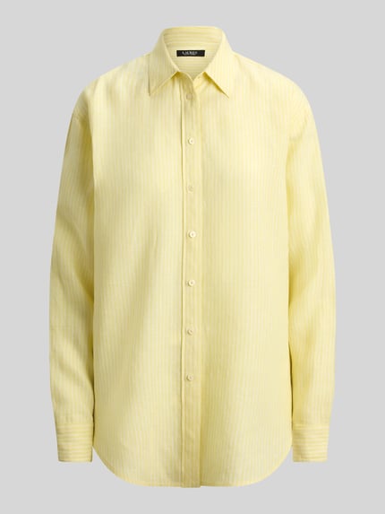 Lauren Ralph Lauren Regular Fit Leinenbluse  Hellgelb 2