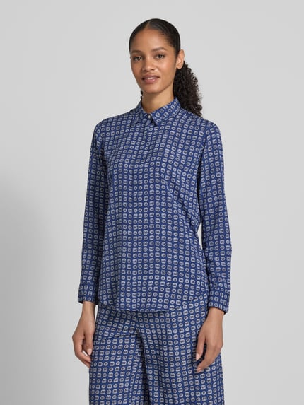 Lauren Ralph Lauren Bluzka o kroju regular fit z krytą listwą guzikową model ‘KRISTY’ Jasnoniebieski 4