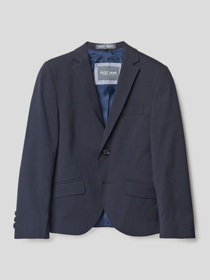 G.O.L. Slim Fit 2-Knopf-Sakko mit paspelierten Pattentaschen Marine 1