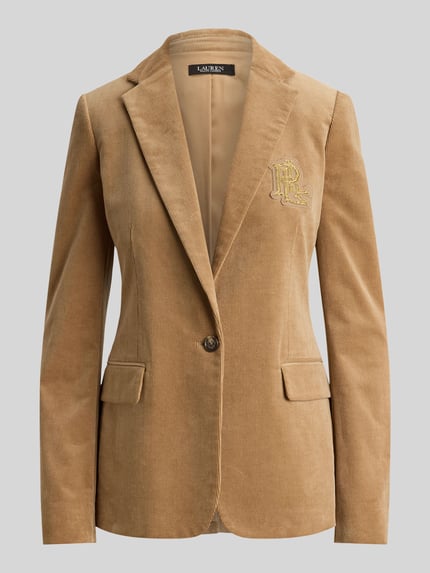 Lauren Ralph Lauren Regular Fit Kurzblazer mit Logo-Applikation Camel 2