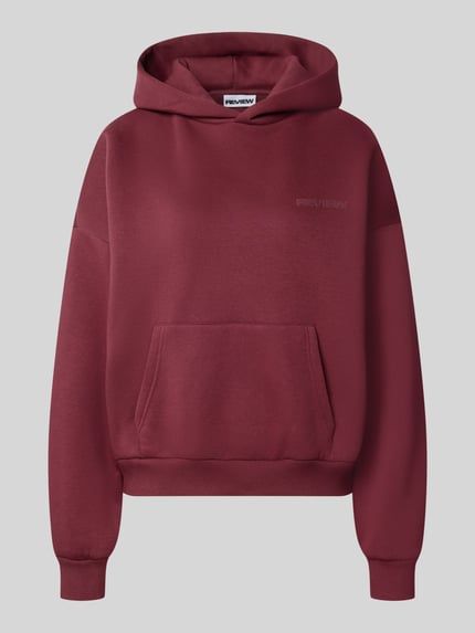 Relaxed Fit Hoodie aus Baumwoll-Mix mit Label-Detail Shop The Look MANNEQUINE