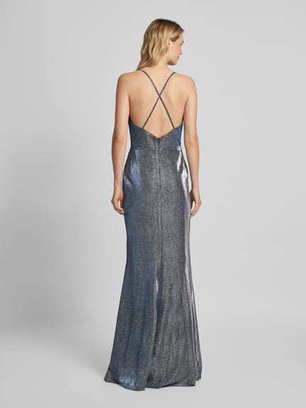 LUXUAR FASHION Sukienka wieczorowa z rozcięciem Granatowy 5