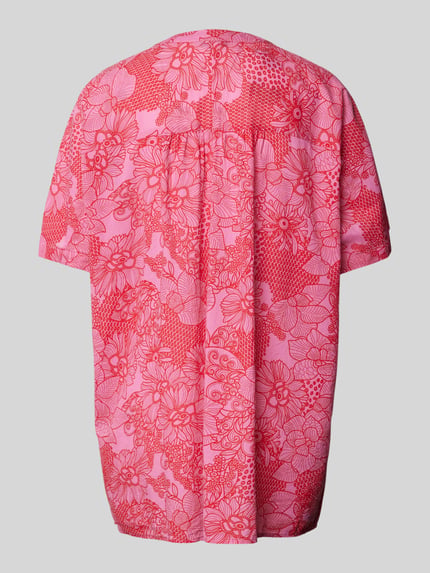 Montego Blouse met all-over bloemenprint Felroze - 3