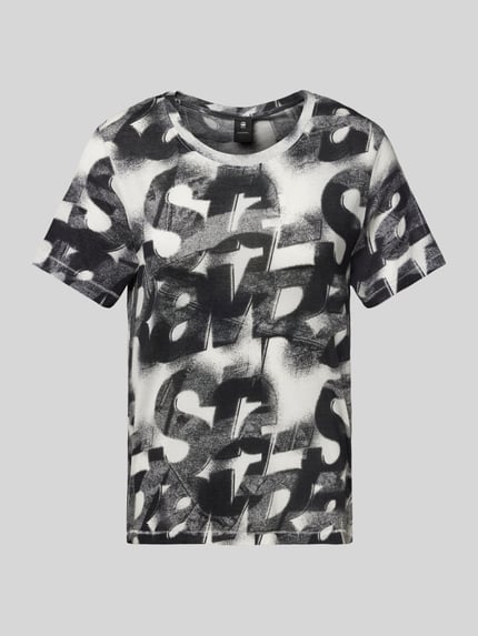 G-Star RAW T-shirt met geribde ronde hals Antraciet - 2