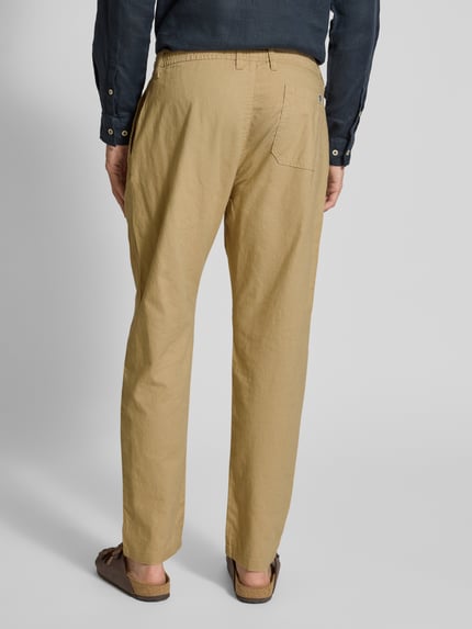 s.Oliver RED LABEL Relaxed Fit Chino Leinen-Baumwoll-Mix Beige 5