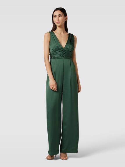 Jake*s Cocktail Jumpsuit mit Raffungen Grass 4