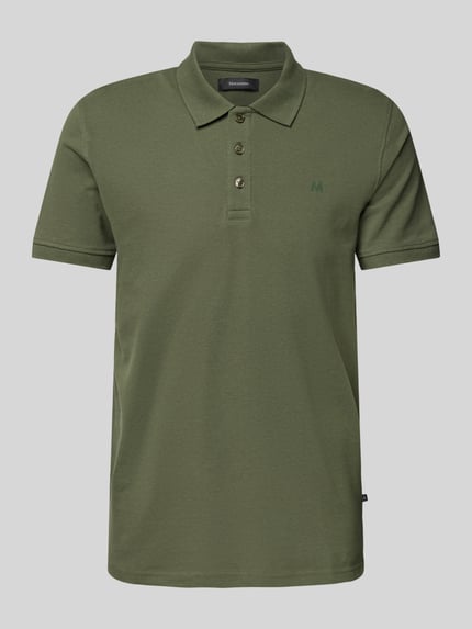 Matinique Koszulka polo o kroju regular fit z krótką listwą guzikową model ‘poleo’ Średniobrązowy 2