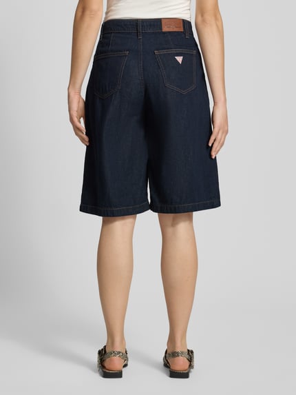 GUESS Jeans Bermuda’s in 5-pocketmodel met labeldetail Donkerblauw - 5