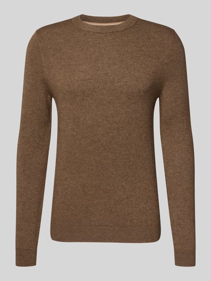 MCNEAL Gebreide pullover van wolmix met kasjmiermix Middenbruin gemêleerd - 2