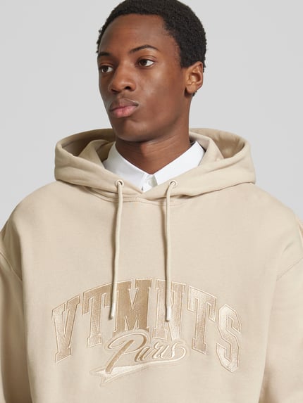 VTMNTS Oversized hoodie met kangoeroezak Taupe - 3