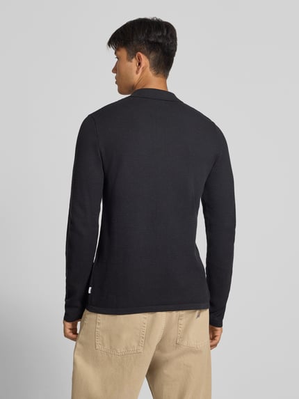 JACK & JONES koszulka polo w kroju slim fit z detal z logo model 'AUSTIN' Czarny 5