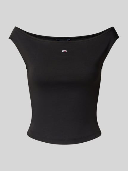 Tommy Jeans Top o kroju slim fit z mieszanki bawełny Czarny 2