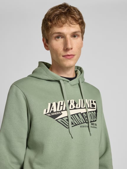 JACK & JONES Hoodie mit Kapuze Gruen 3