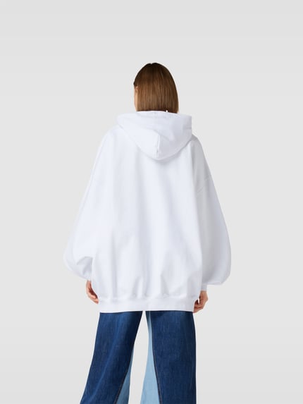 VETEMENTS oversized hoodie met labelprint Wit - 5
