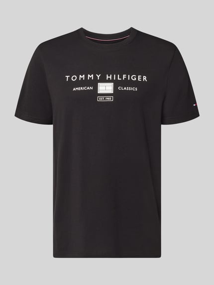 Tommy Hilfiger Regular Fit T-Shirt aus reiner Baumwolle Black 2