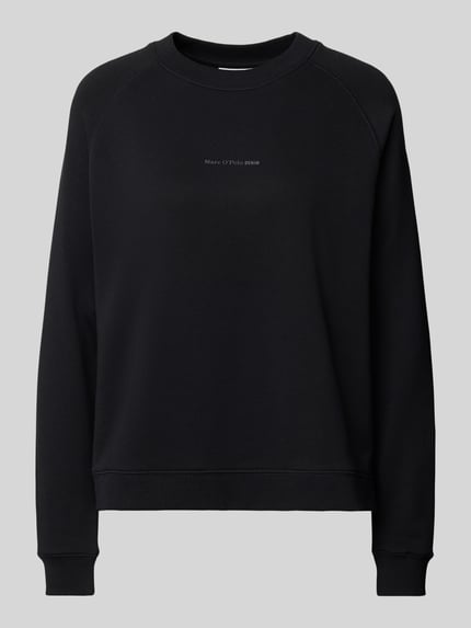 Marc O'Polo DENIM Sweatshirt met labelprint Zwart - 2