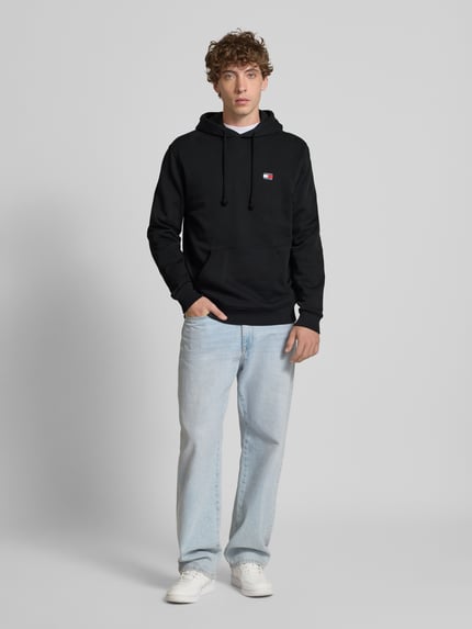 Tommy Jeans Regular fit hoodie van puur katoen Zwart - 1