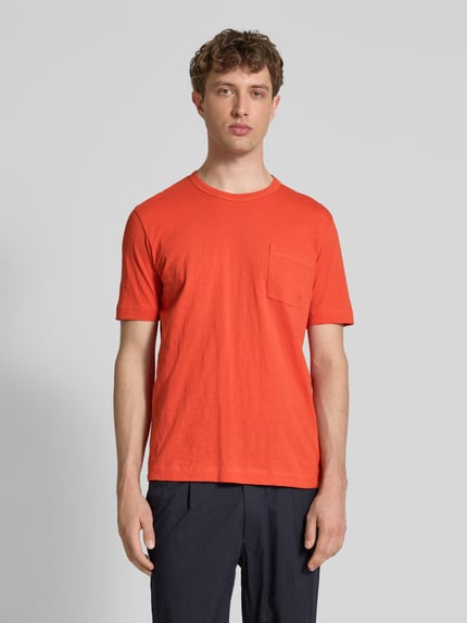 Marc O'Polo Regular Fit T-Shirt aus reiner Baumwolle Orange 4