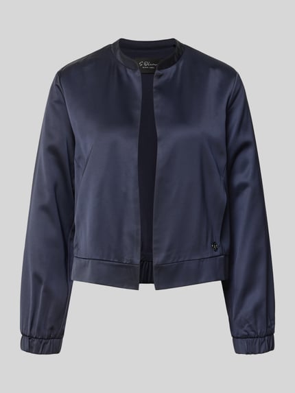 s.Oliver BLACK LABEL Slim Fit Blouson aus Viskose-Mix Marine 2