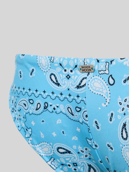 Banana Moon Bikinibroekje met vetersluiting opzij, model 'LINA' Lichtblauw - 2