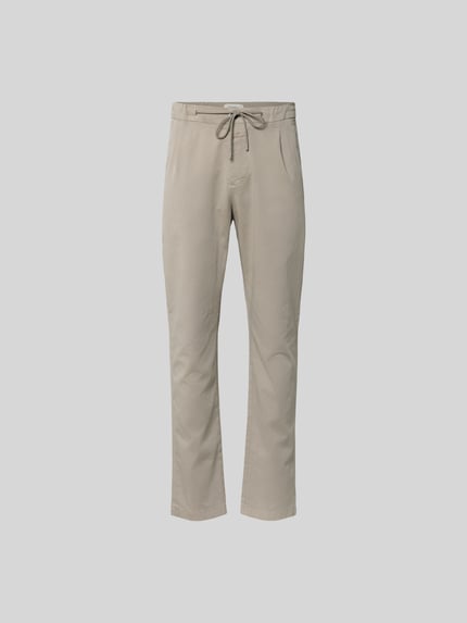 spodnie materiałowe o kroju slim fit z tunelem Shop The Look MANNEQUINE