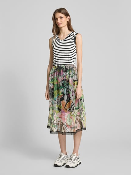 Marc Cain Midikleid im Stufen-Look Black 1
