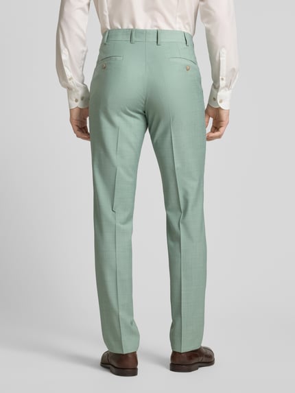 WILVORST Regular fit pantalon met persplooien Mintgroen - 5