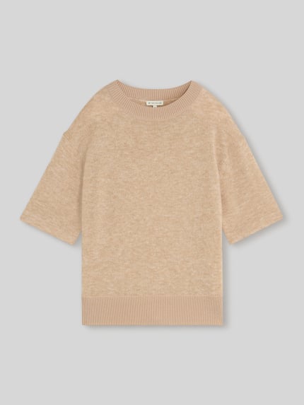 Tom Tailor Regular Fit Pullover mit Baumwoll-Anteil Beige 2