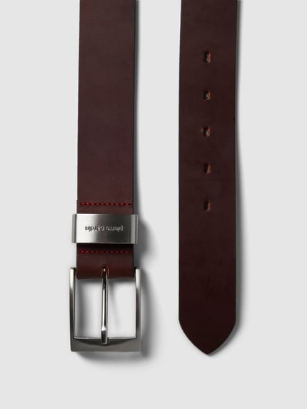 Pierre Cardin Ledergürtel mit matter Schließe Mittelbraun 3