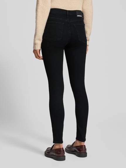 ARMEDANGELS Skinny fit jeans van katoenmix, model 'TILLAA' Zwart - 5