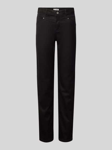 Christian Berg Woman Slim Fit Jeans mit Eingriff- und Gesäßtaschen Black 2