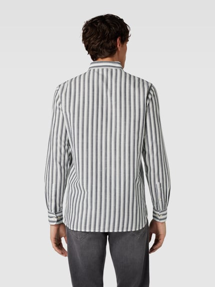 KnowledgeCotton Apparel Regular Fit Freizeithemd mit Knopfleiste Marine 5