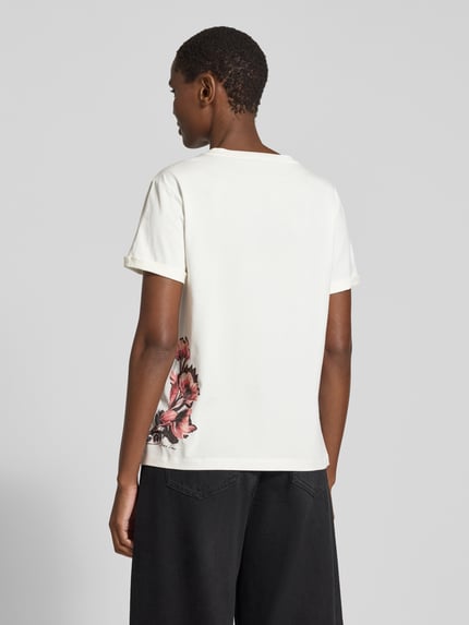 Marc Cain T-Shirt mit großem Tiermotiv-Print Offwhite 5